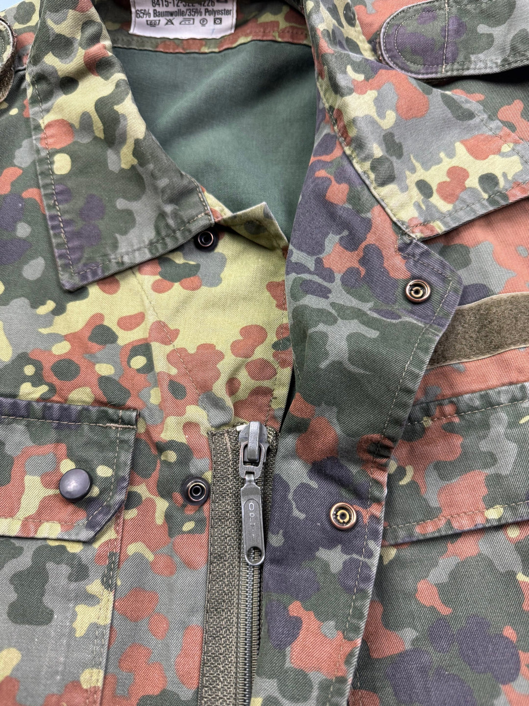 1990s Camouflage Military Jacket - L - Think Vintage