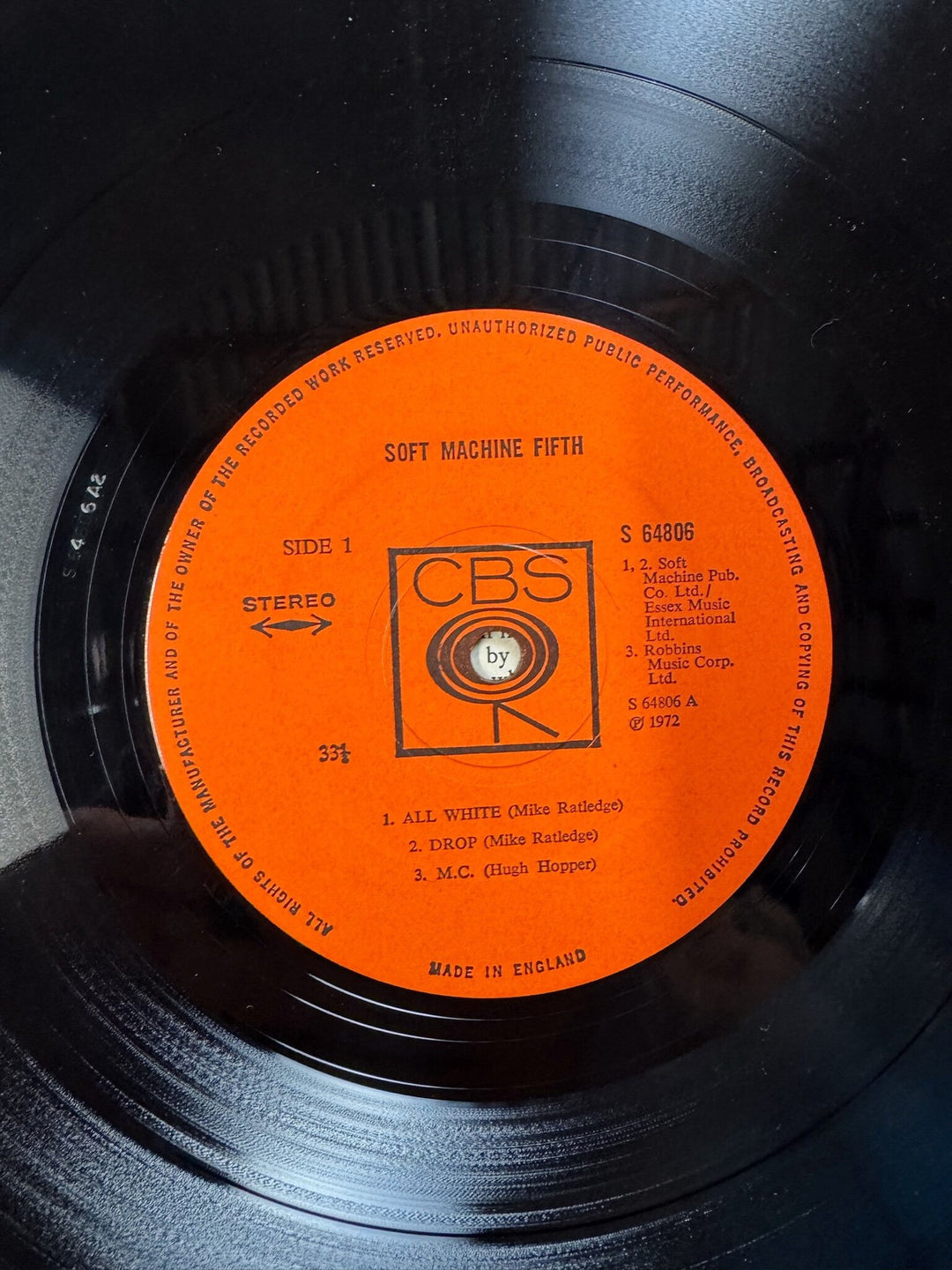 Soft Machine Album 5 Vinyl Record - Good