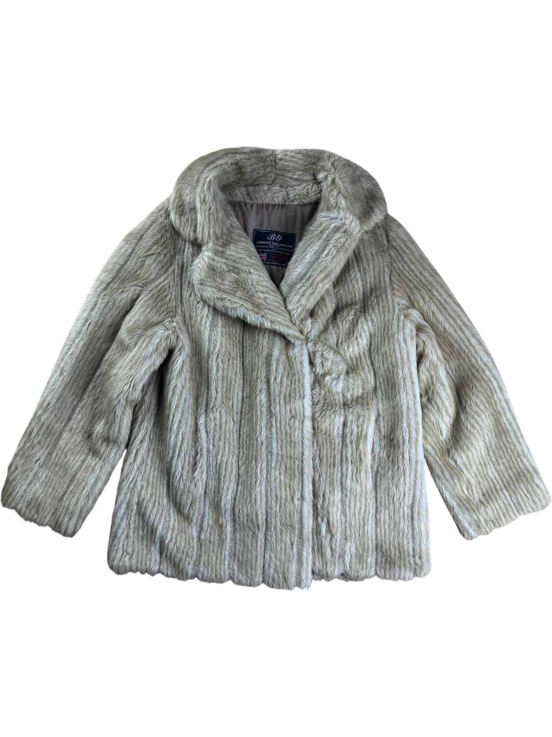 B.Y. Faux Fur Coat - M