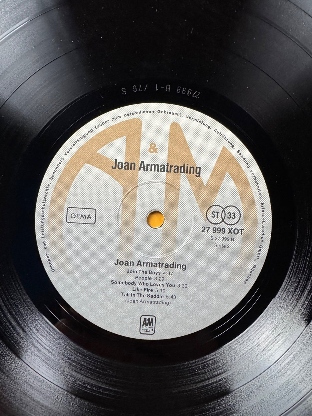 Joan Armatrading Vinyl Record - Very Good