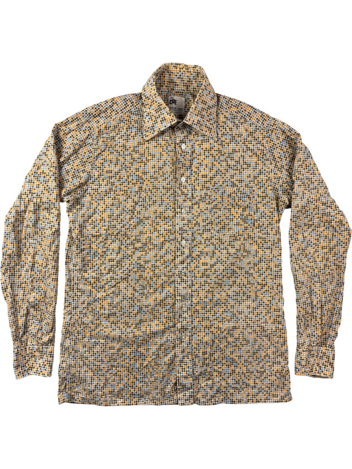 Austin Reed Long Sleeved Checkered Shirt - L