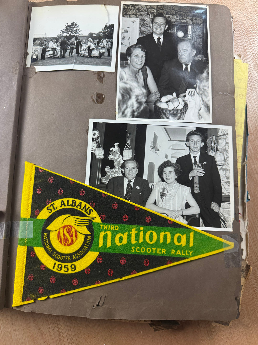 Vintage Scooter Archive Scrapbook – Original Photos, Newspaper Cuttings, Posters & Ephemera