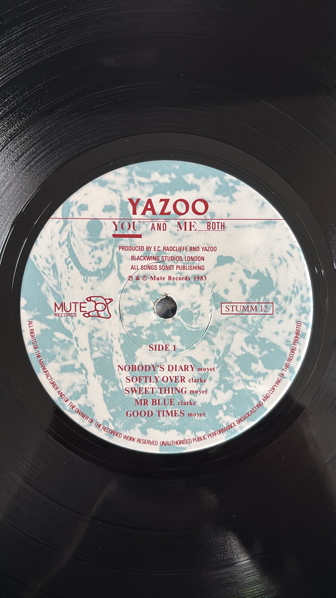 Yazoo You And Me Both Vinyl Record