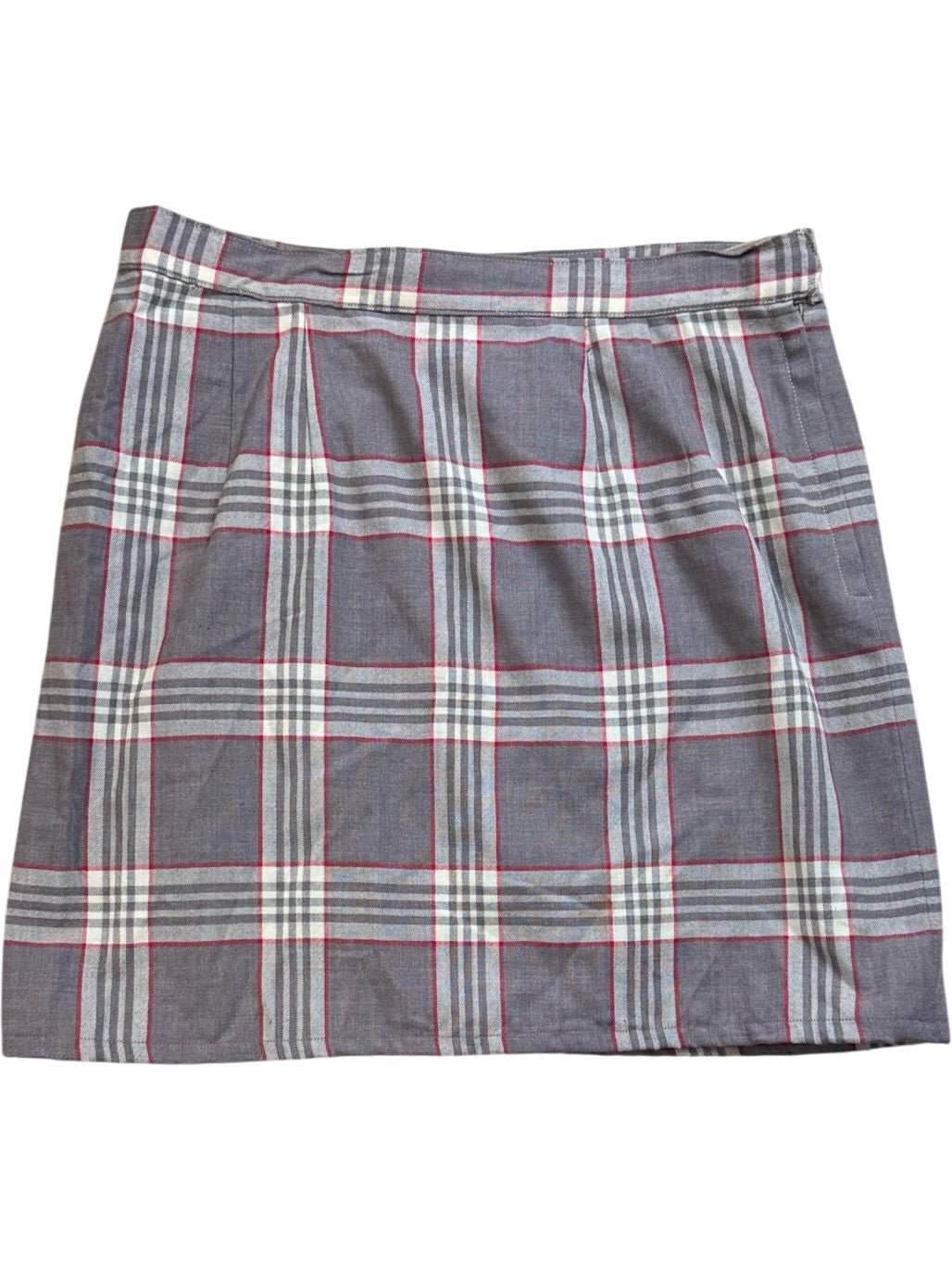Plaid Pleated Mini Skirt