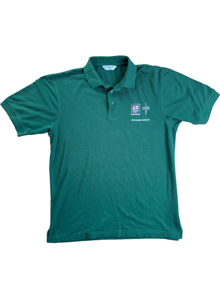 Royal Marines Kustom Kit Green Polo Shirt - M