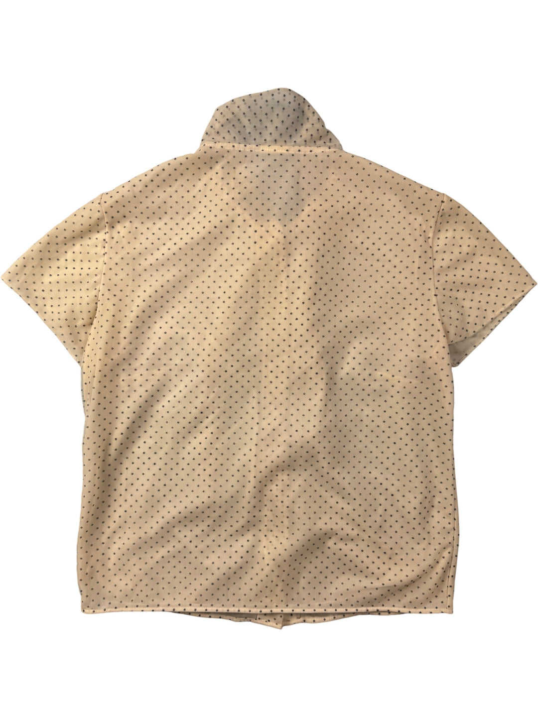 1970s Polka Dot Short Sleeved Blouse