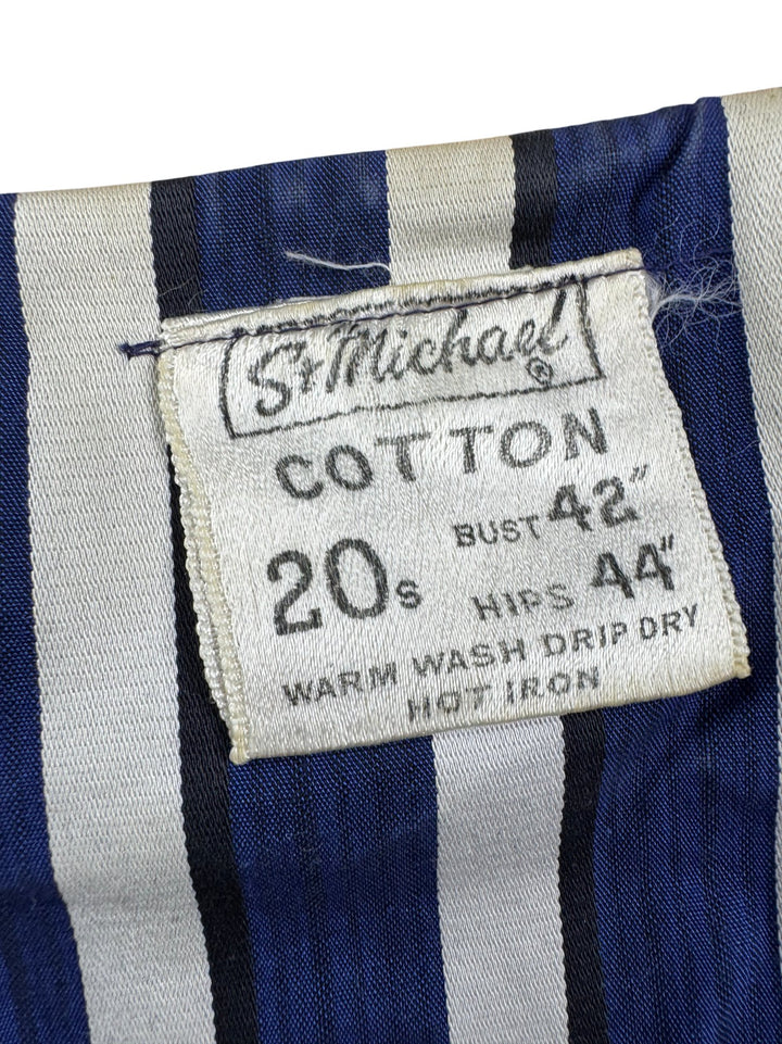St Michael Cotton Stripe Dress