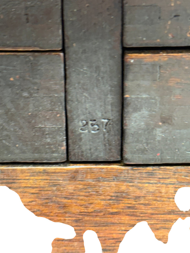 Vintage Wooden Tool Cabinet With Drawers - Think Vintage