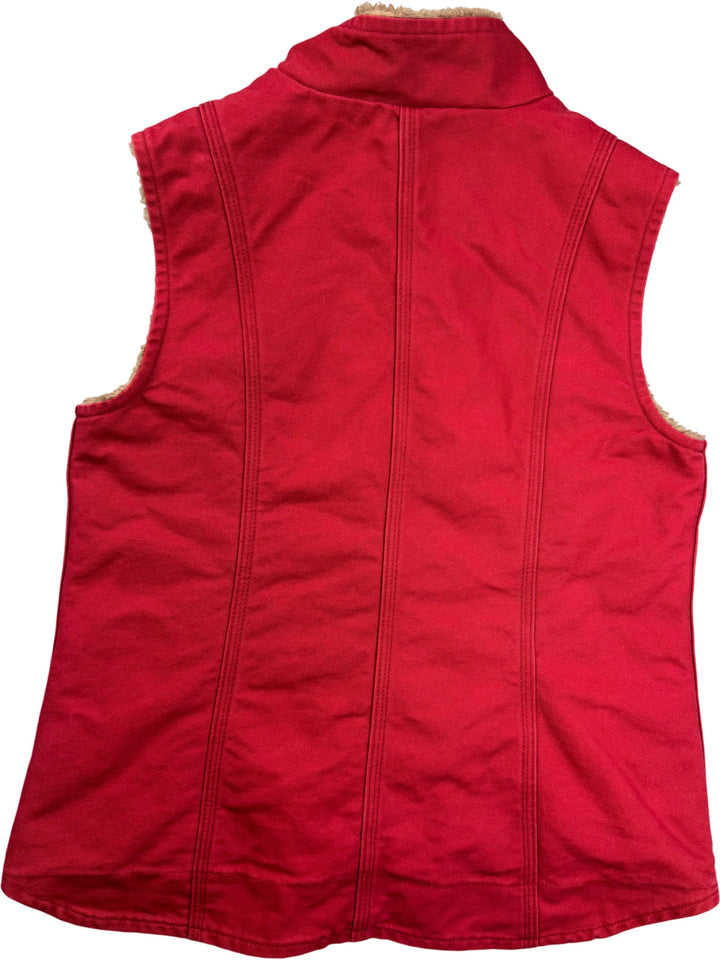 Carhartt Red Fleece Lined Vest - M