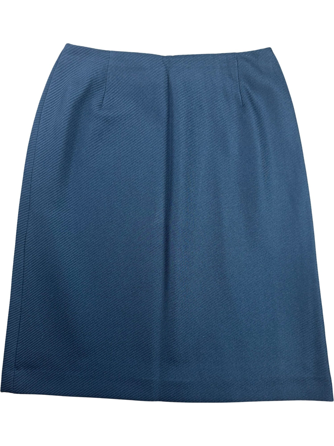 St Michael Blue Crimplene Skirt - W29