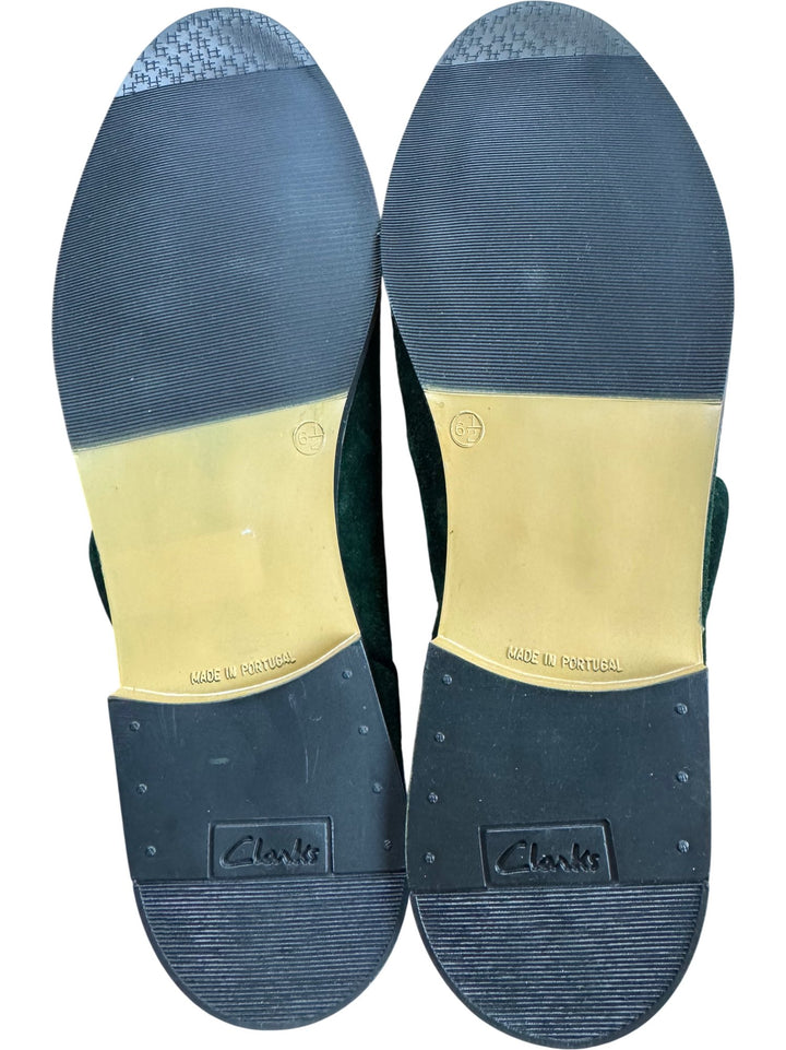 Clarks Green Suede Ankle Boots - 6.5