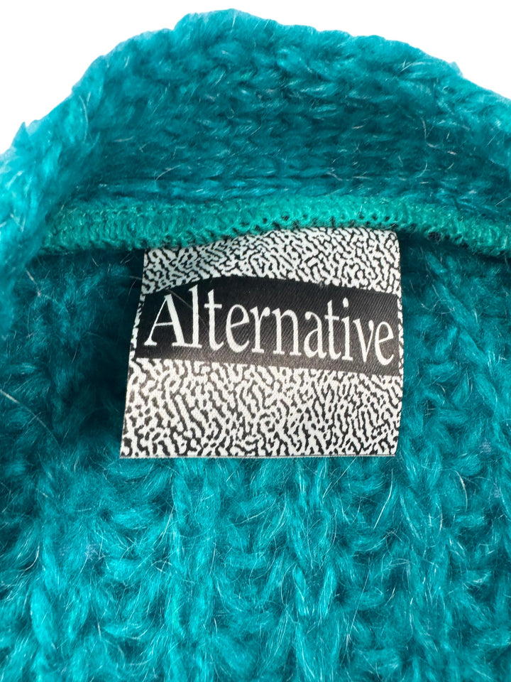 Alternative Mohair Blend Cardigan - Think Vintage