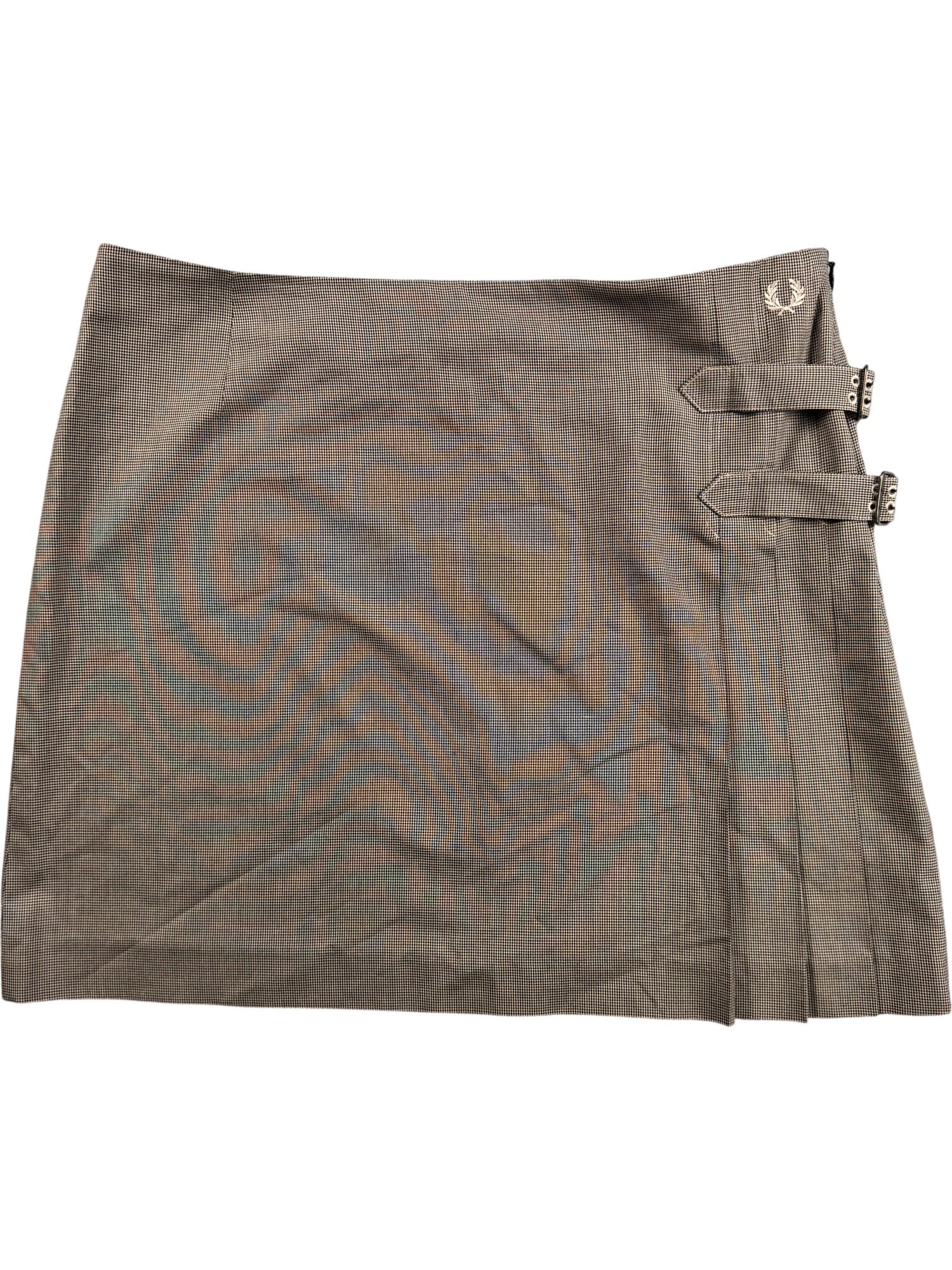 Fred Perry Houndstooth Patterned Skirt - W32