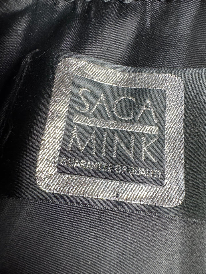 Saga Mink Fur Coat - M