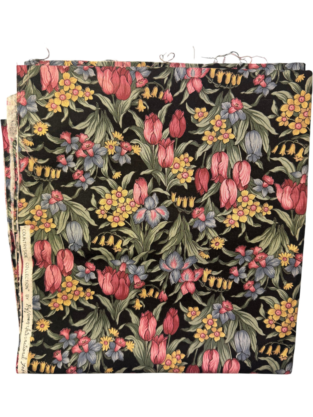Floral Patterned Cotton Fabric - Think Vintage
