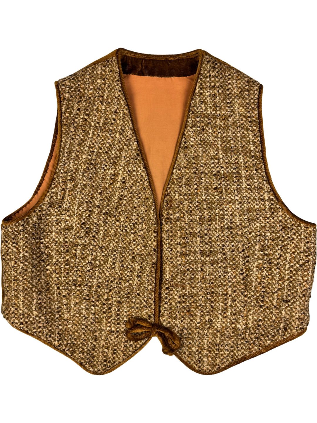 1970s Textured Knit Vest and Skirt Set - M