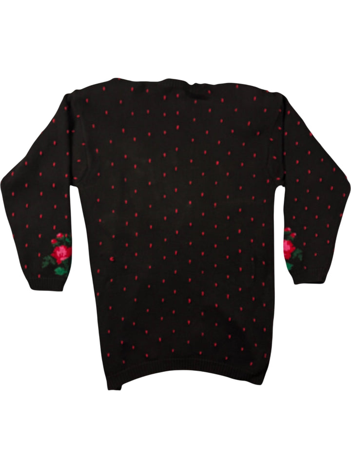 Charter Club Floral Knit Cardigan - Think Vintage