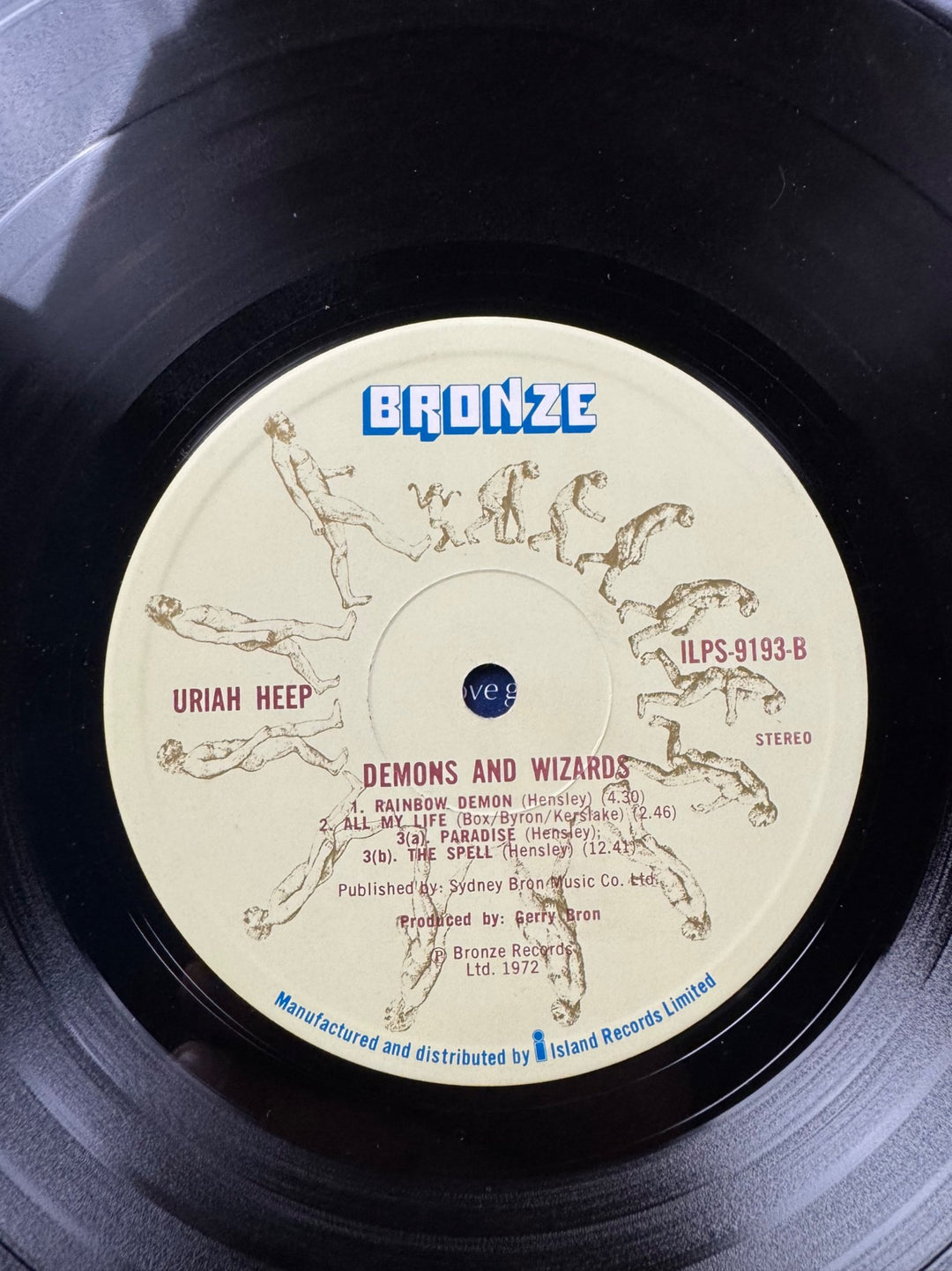 Uriah Heep Demons And Wizards Vinyl Record - Very Good