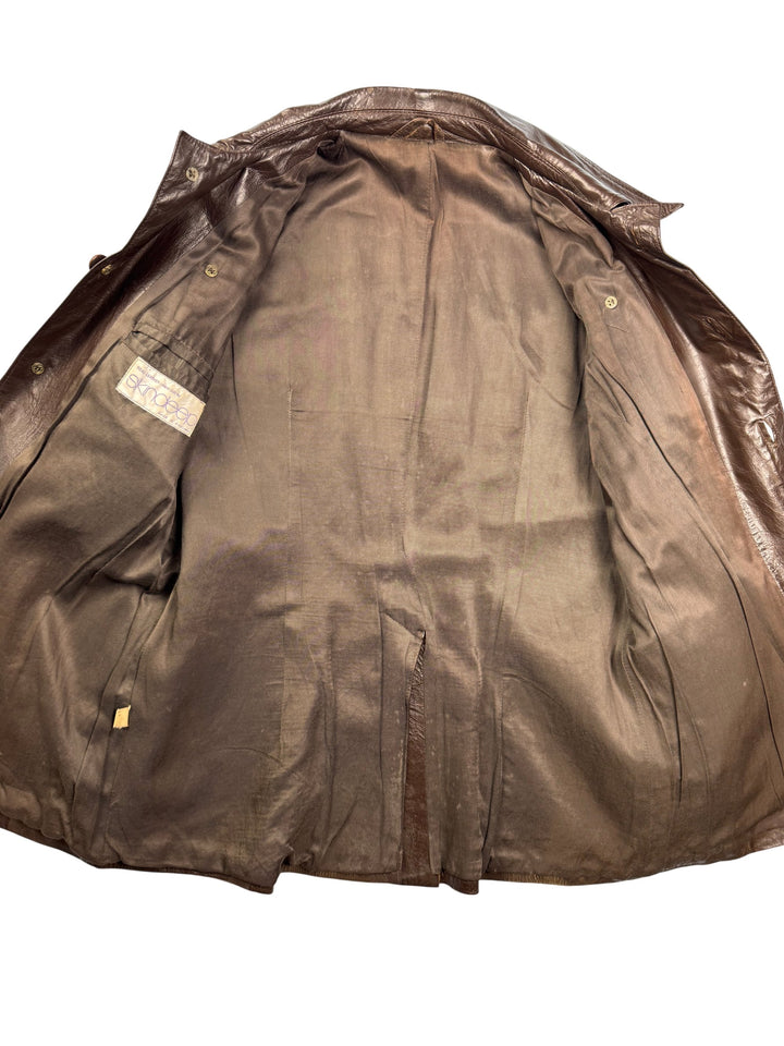 Skindeep Leather Brown Jacket - M