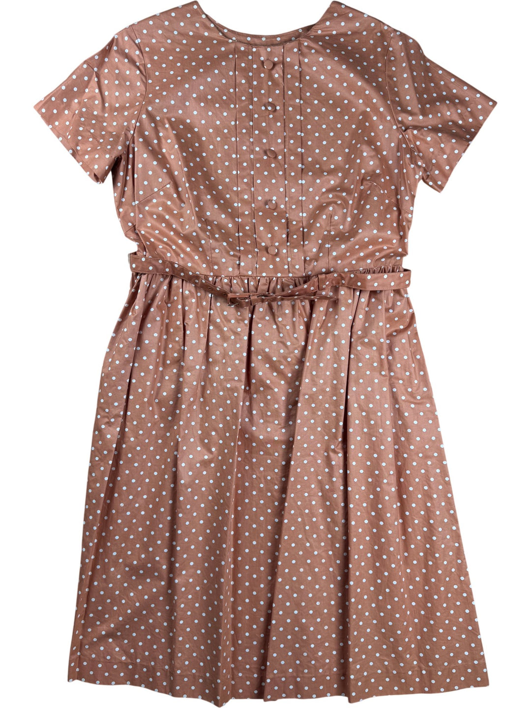 St Michael Polka Dot Cotton Dress - M/L