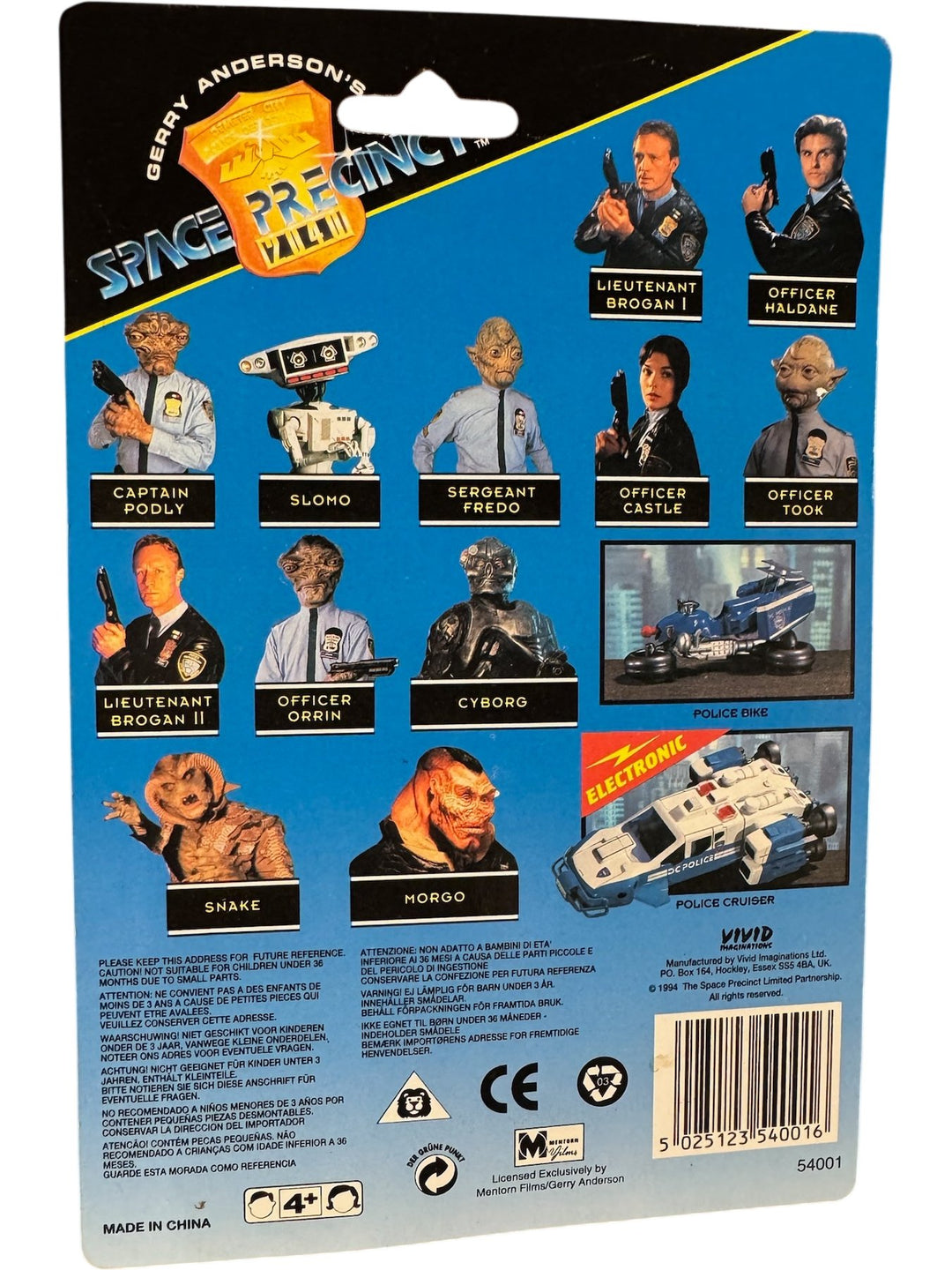 Gerry Anderson's Space Precinct Lieutenant Brogan Action Figure
