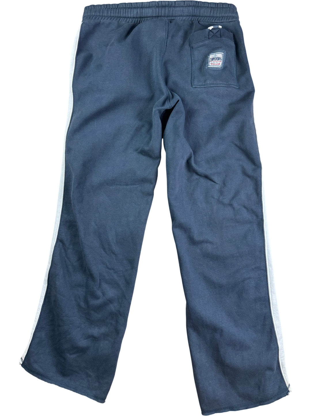 Superdry Navy Sweatpants with White Stripes - W32