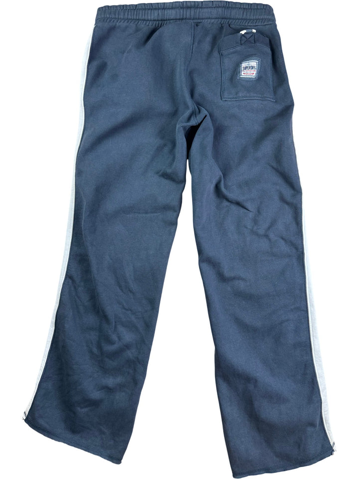 Superdry Navy Sweatpants with White Stripes - W32