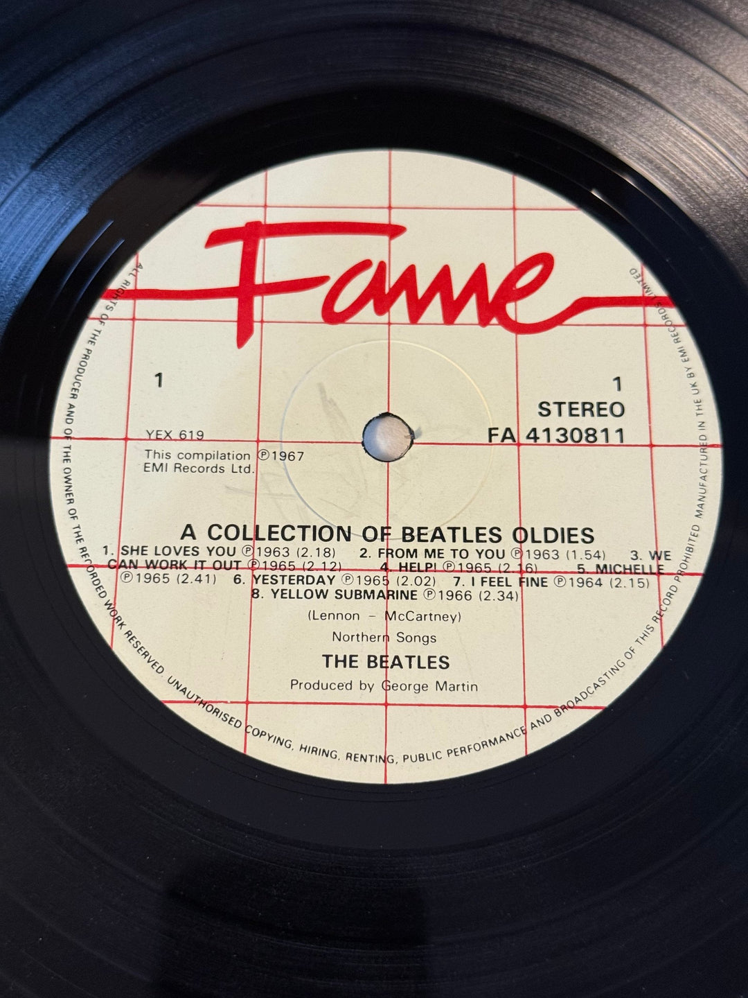 1967 Beatles Oldies Vinyl LP