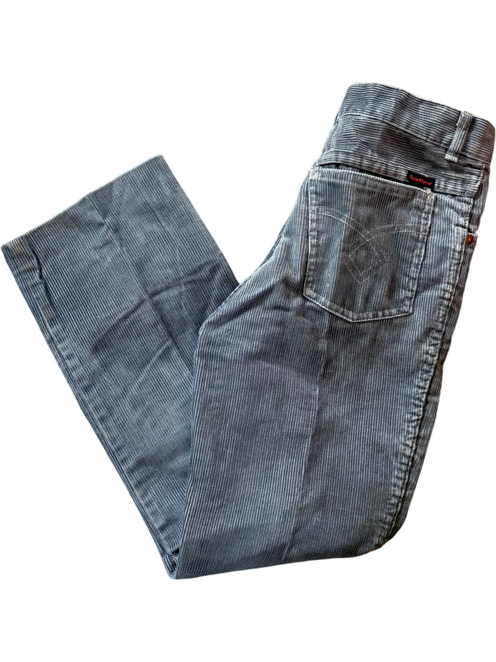 1970s Ramblers Grey Corduroy Trousers -  Age 8/9