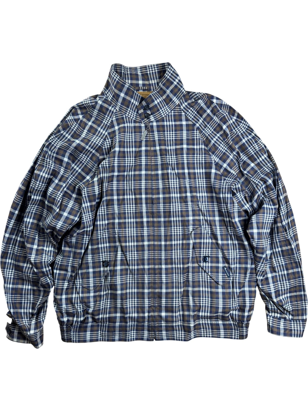 Aquascutum Plaid Pattern Windbreaker - XL