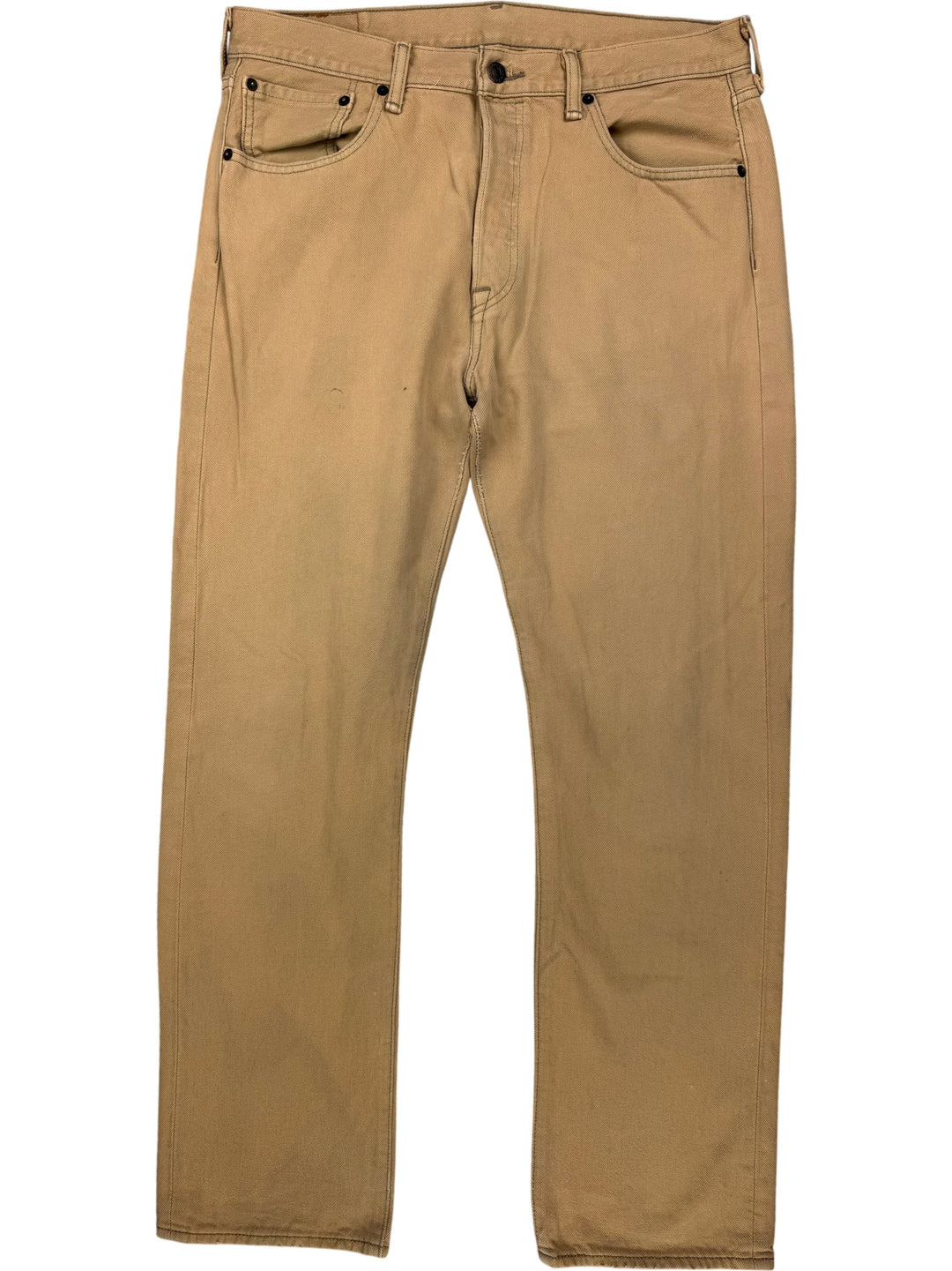 Levi's 501 Beige Denim Jeans - Think Vintage