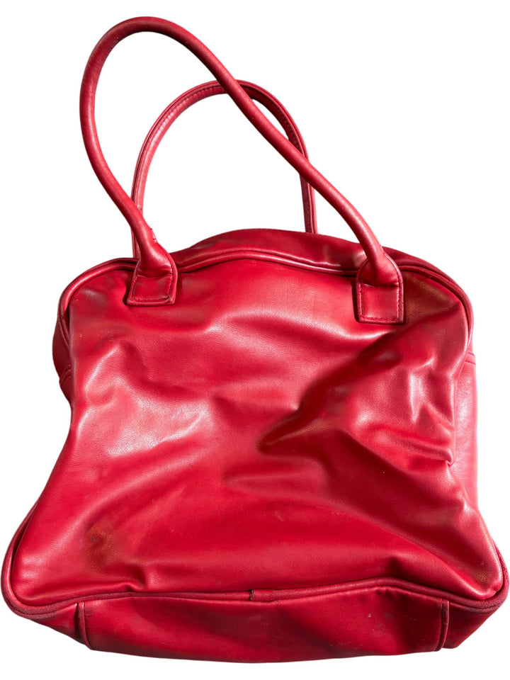 Retro Red Tote Bag With Elvis Print