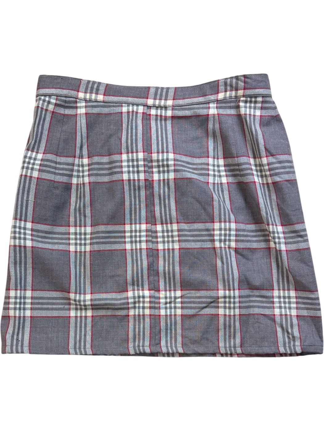 Plaid Pleated Mini Skirt