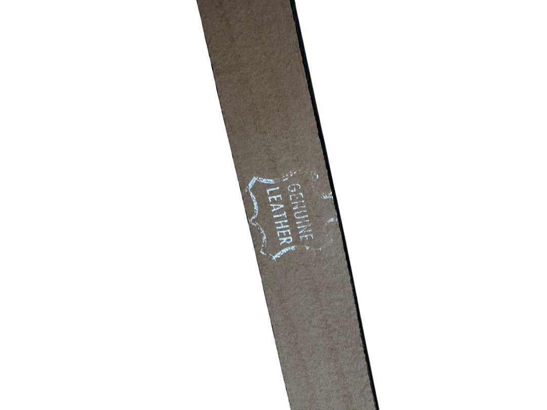 Italian Artigiano Black Leather Belt - W28-33