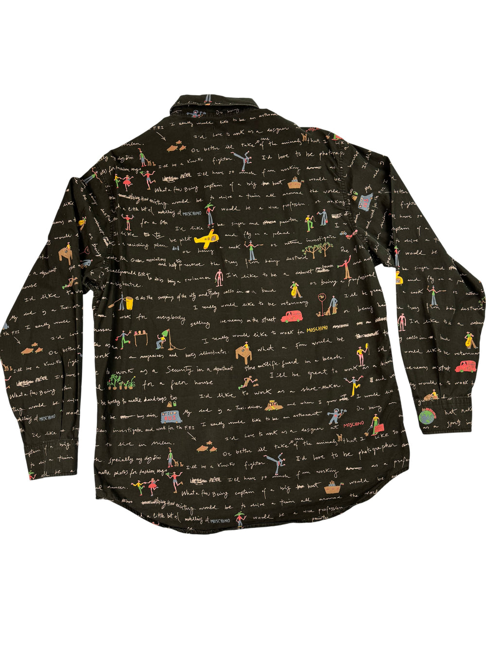 Moschino Graphic Long Sleeved Shirt - Think Vintage