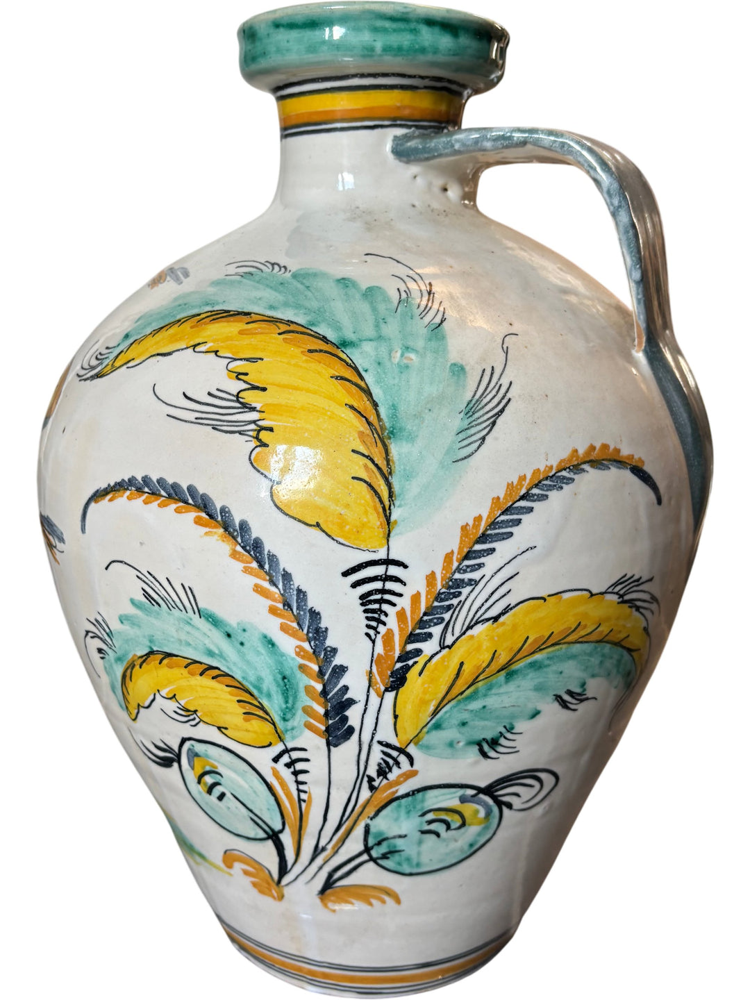 Large Alcuza Antique Vase From Talavera De La Reina Papa I've Turned Up Again - Think Vintage