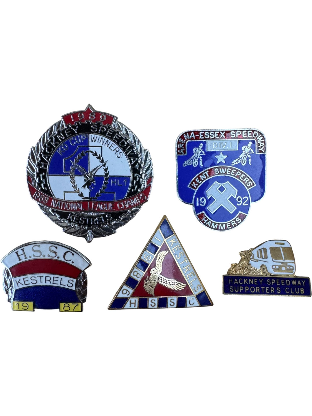 Vintage Speedway Badge Collection