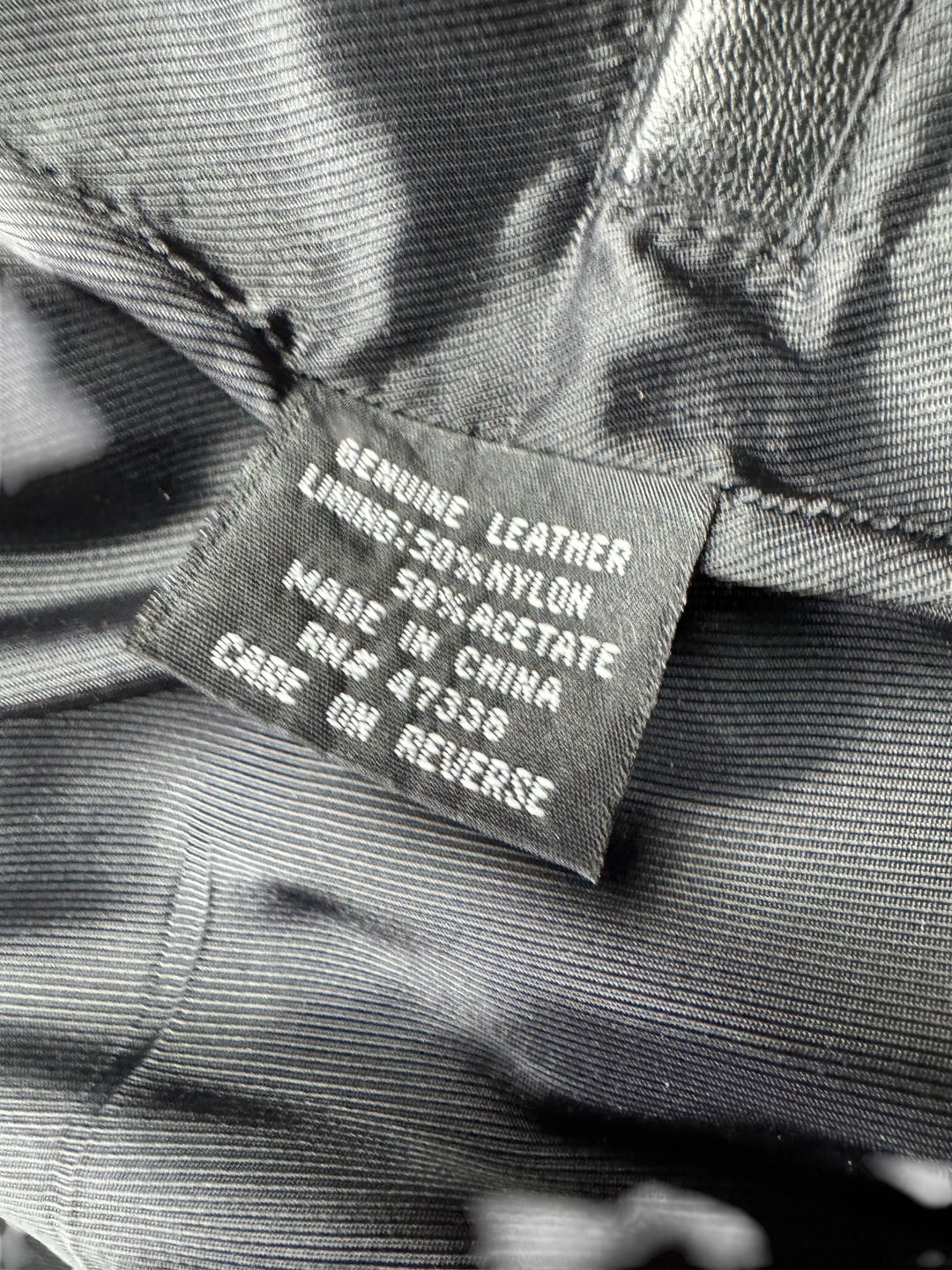 Albert Nipon Leather Jacket - L
