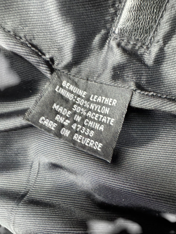 Albert Nipon Leather Jacket - L