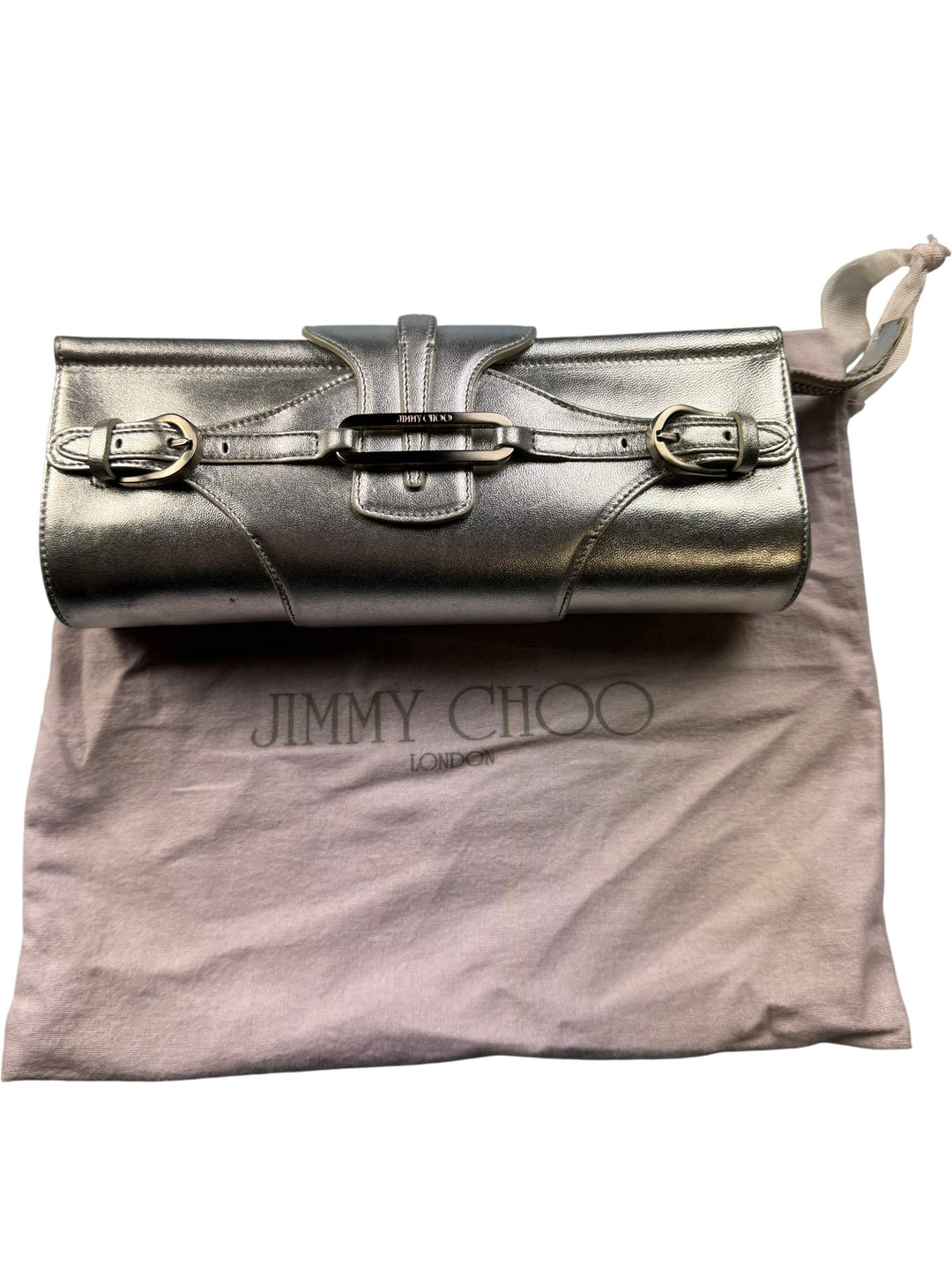 Jimmy Choo Metallic Clutch Bag