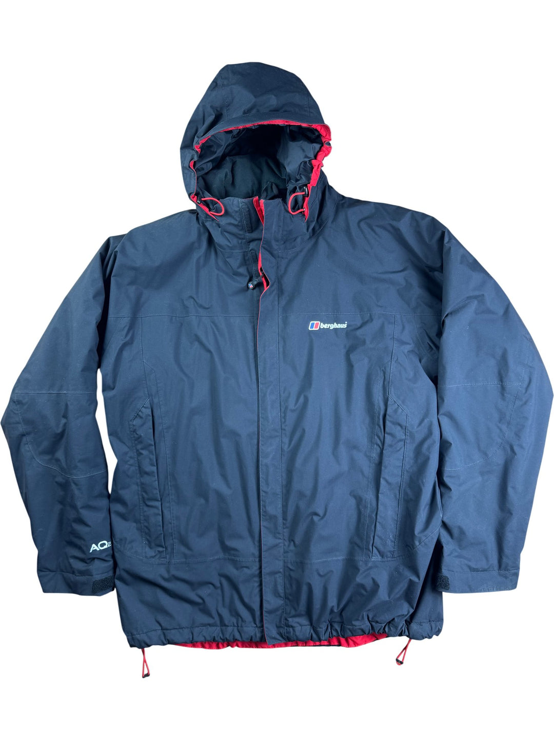 Berghaus Black Hooded Rain Coat - XL