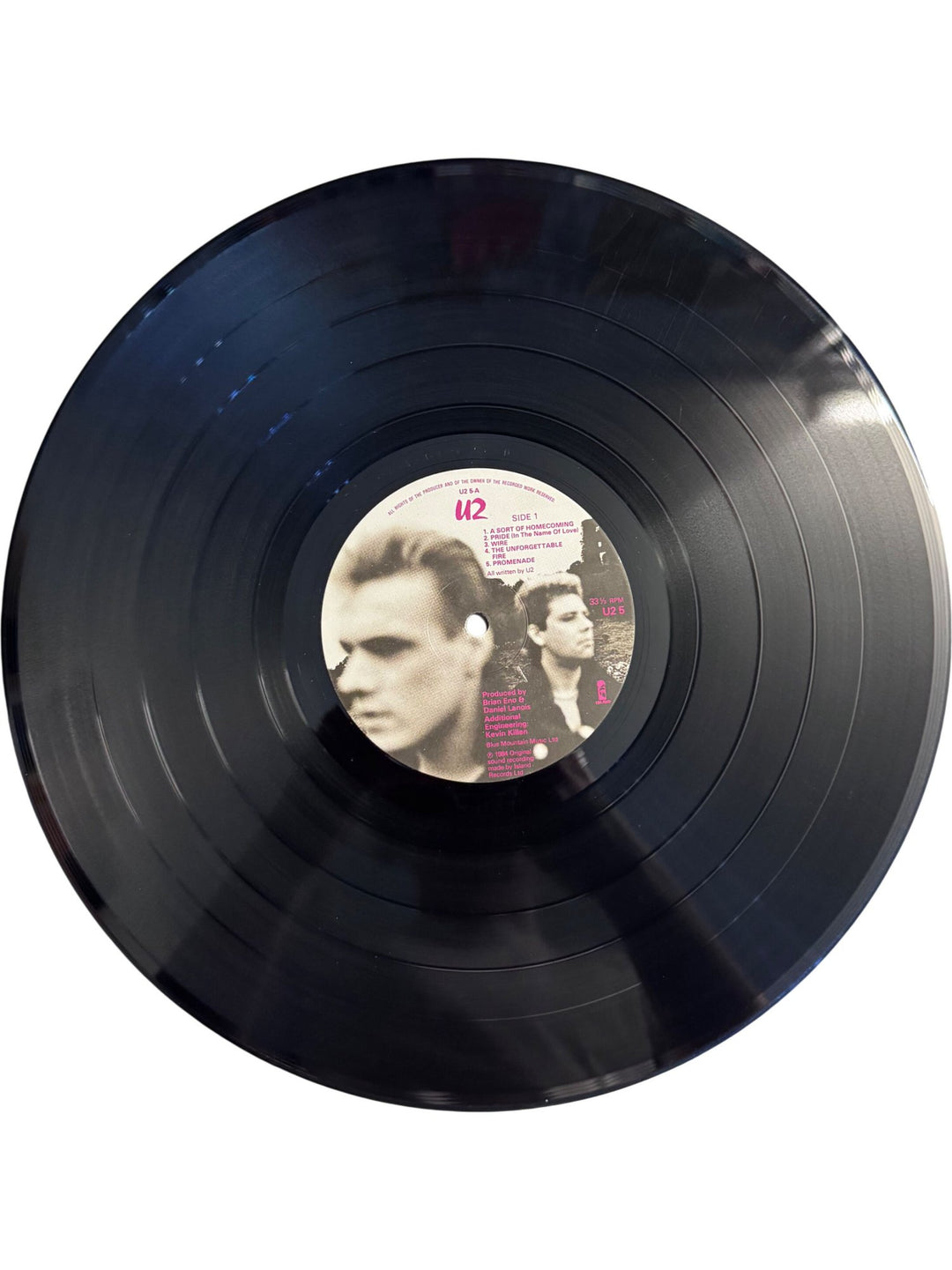 U2 The Unforgettable Fire Vinyl Record - Very Good