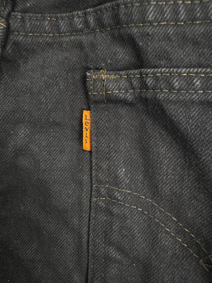 80's Levi's Black Denim Jeans - W28 L27 - Think Vintage