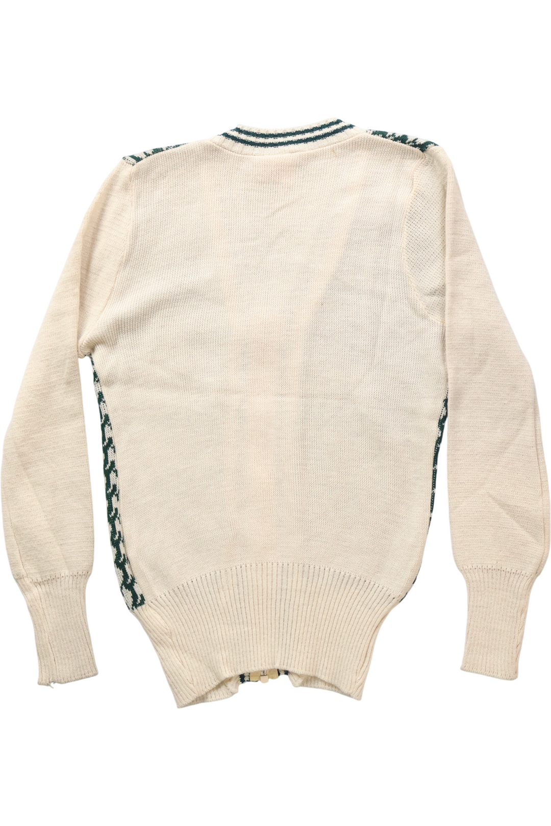 80's Zip-up Cardigan Knitwear - S - Think Vintage