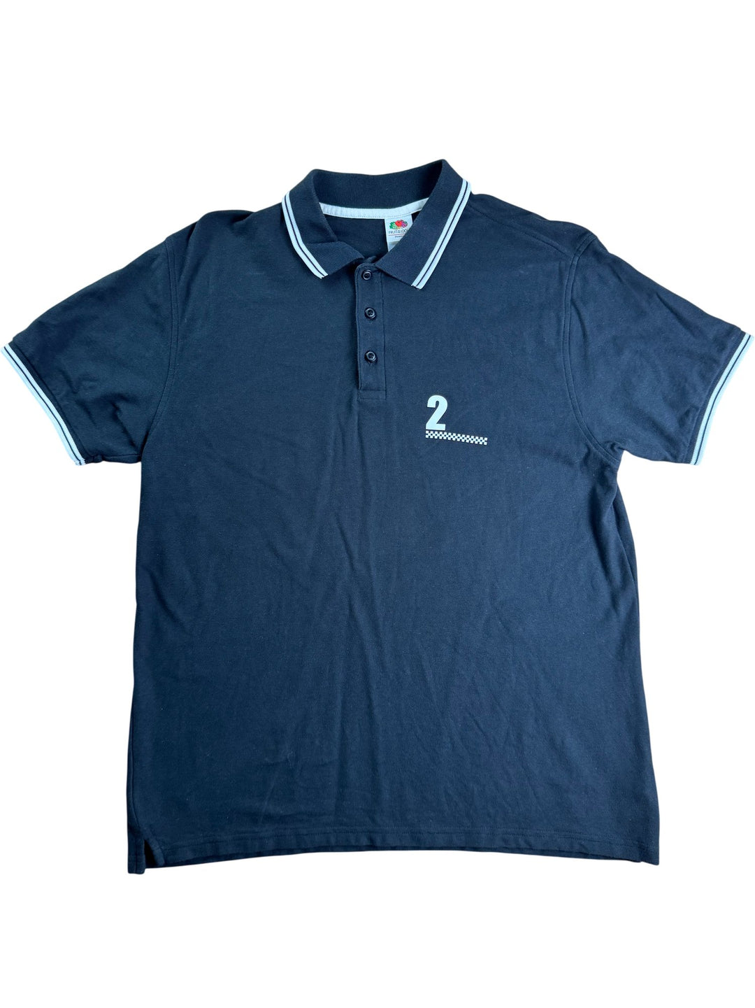 Fruit Of The Loom Black Polo Shirt - L