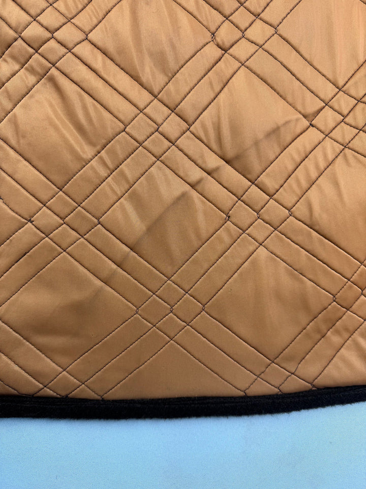 Brown Quilted Collar Jacket - L