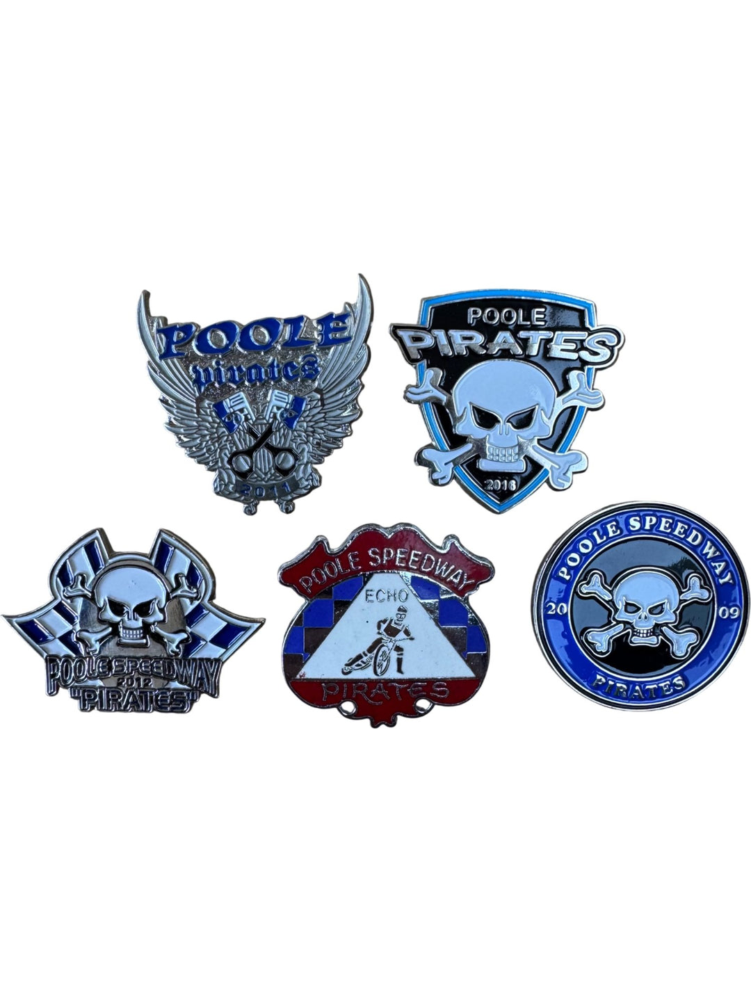Poole Pirates Speedway Badge Set