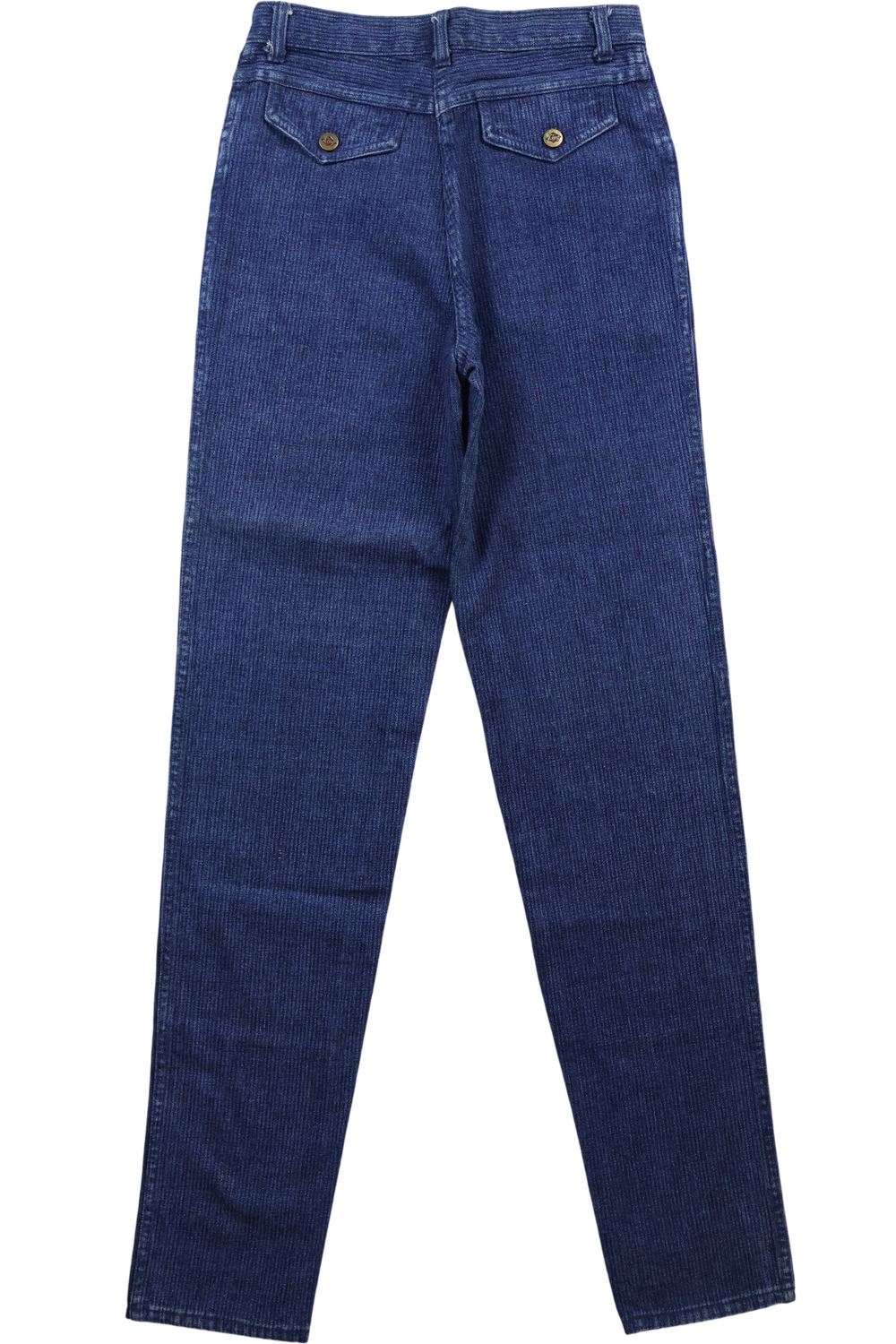 80s Ribbed Tapered Leg King Jeans - W28 L36 - Think Vintage