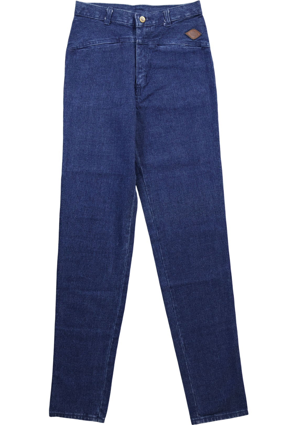 80s Ribbed Tapered Leg King Jeans - W28 L36 - Think Vintage ltd