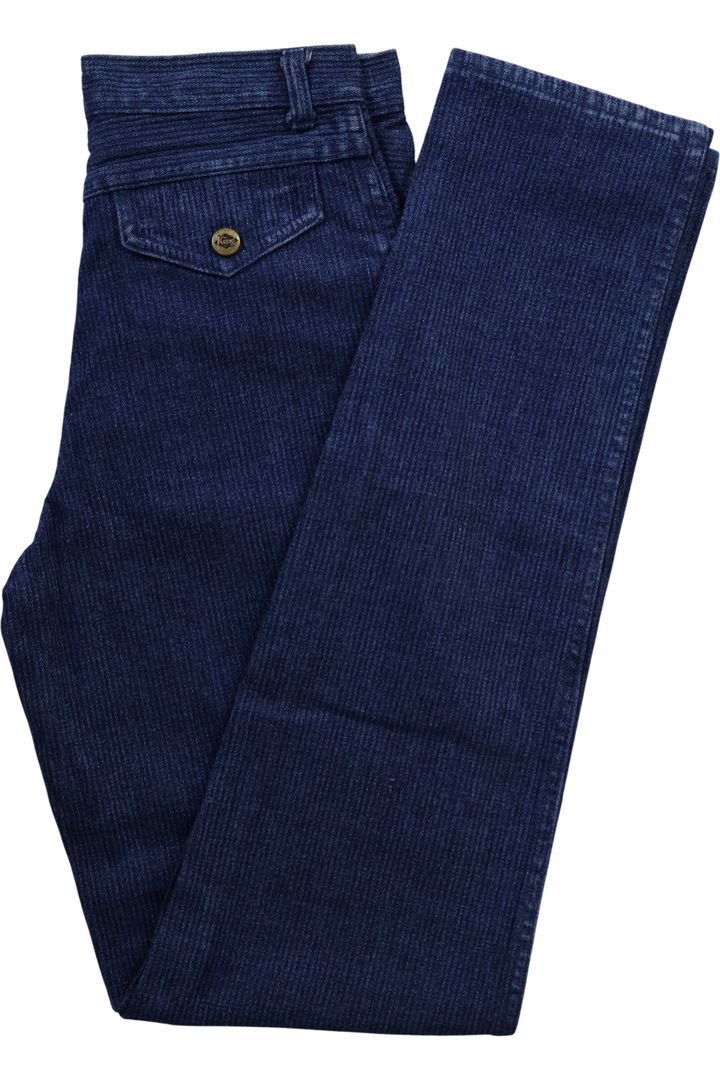 80s Ribbed Tapered Leg King Jeans - W28 L36 - Think Vintage ltd